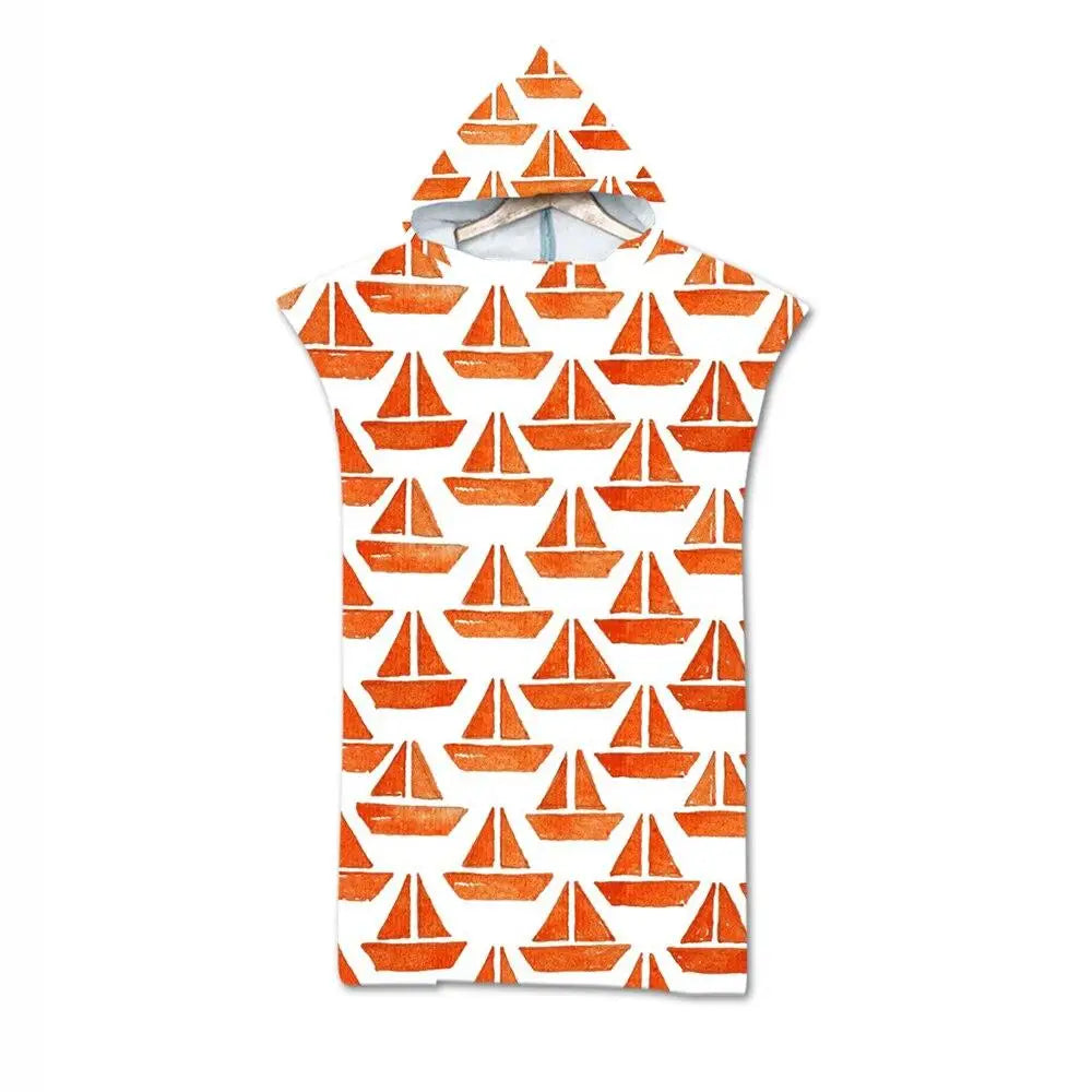Cape de bain poncho