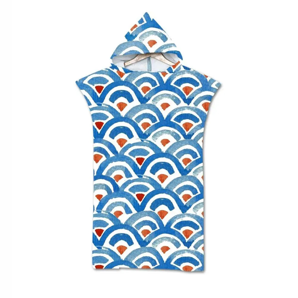 Cape de bain poncho