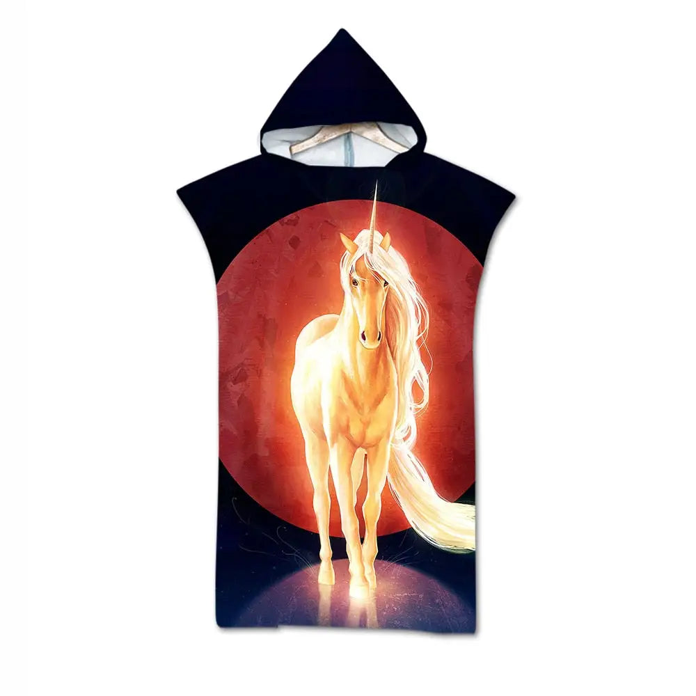 Cape poncho a capuche homme