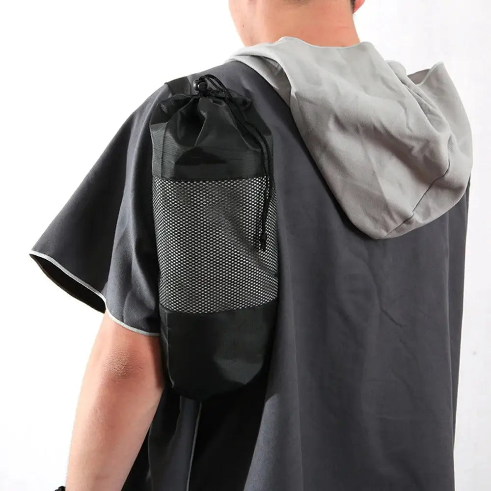 Capuche poncho de bain