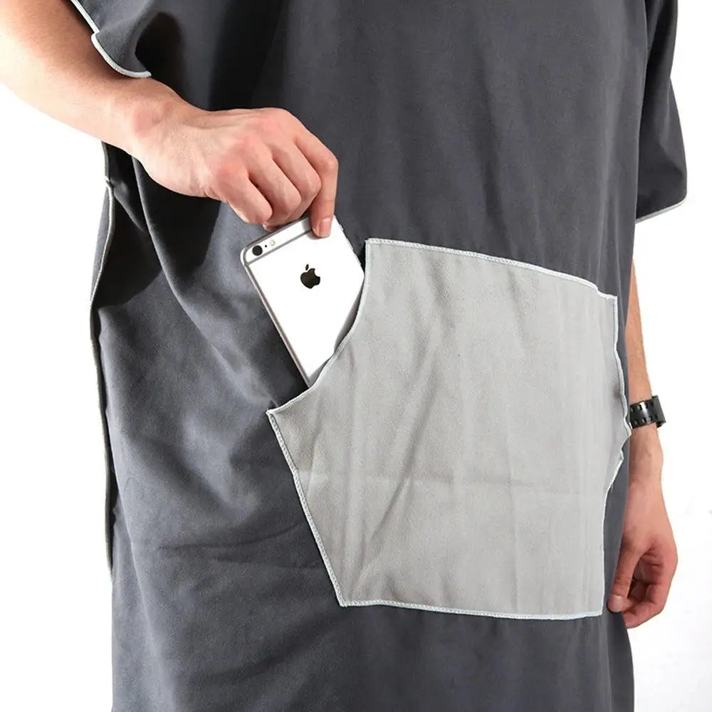 Capuche poncho de bain