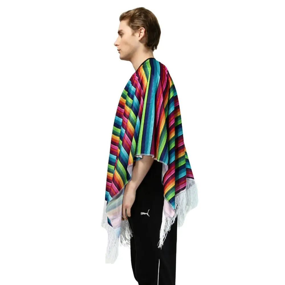 Déguisement homme poncho mexicain