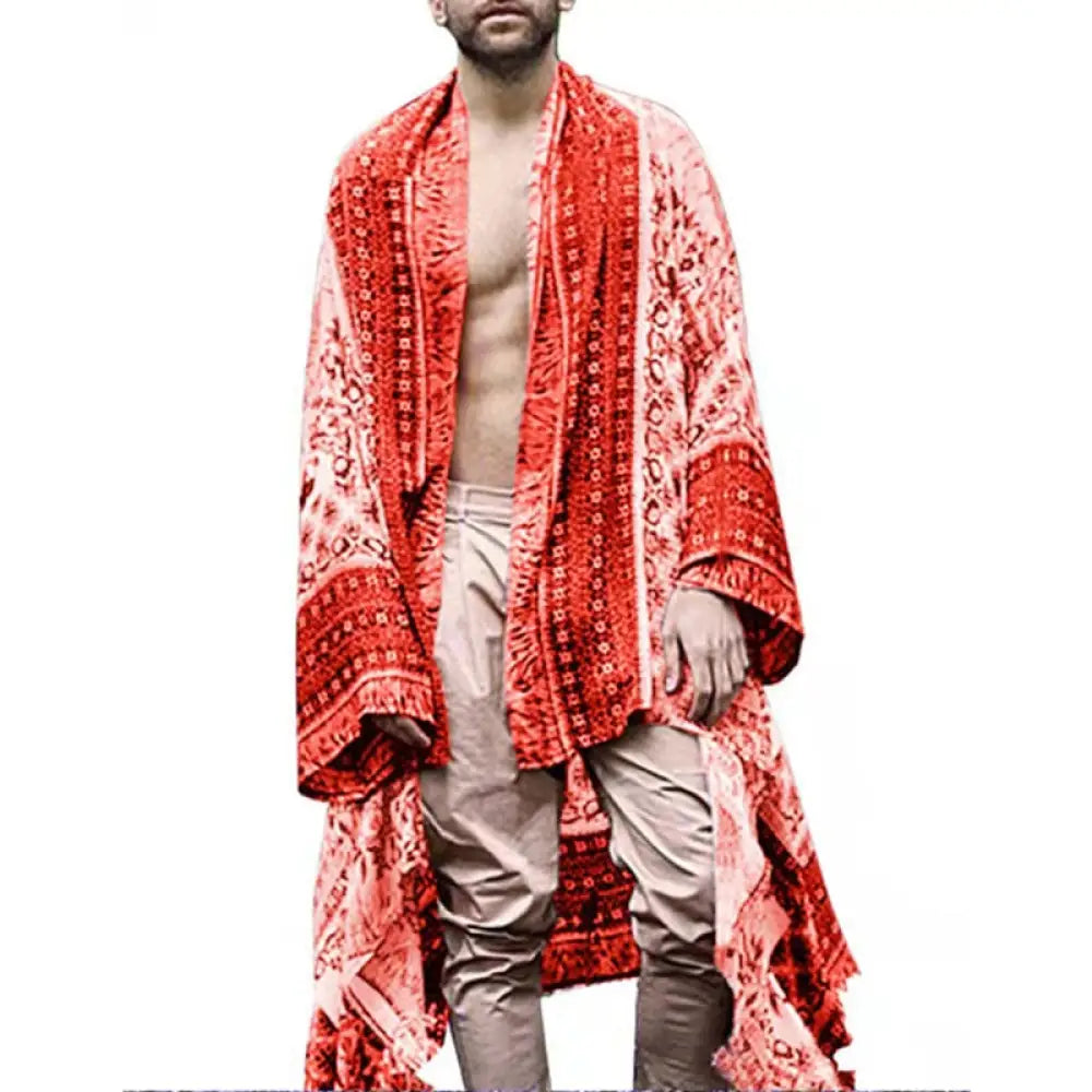 Echarpe poncho pour homme