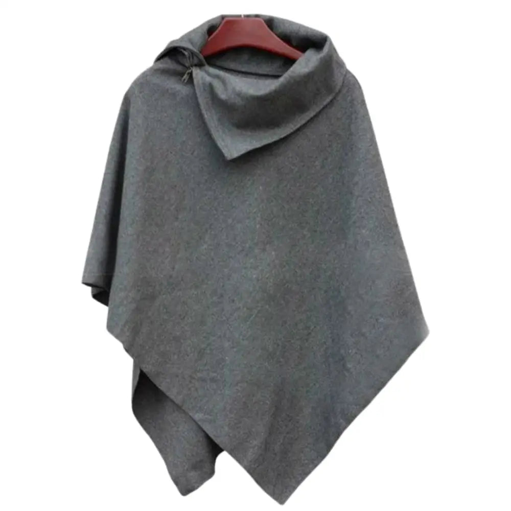 Grand poncho chale polaire femme