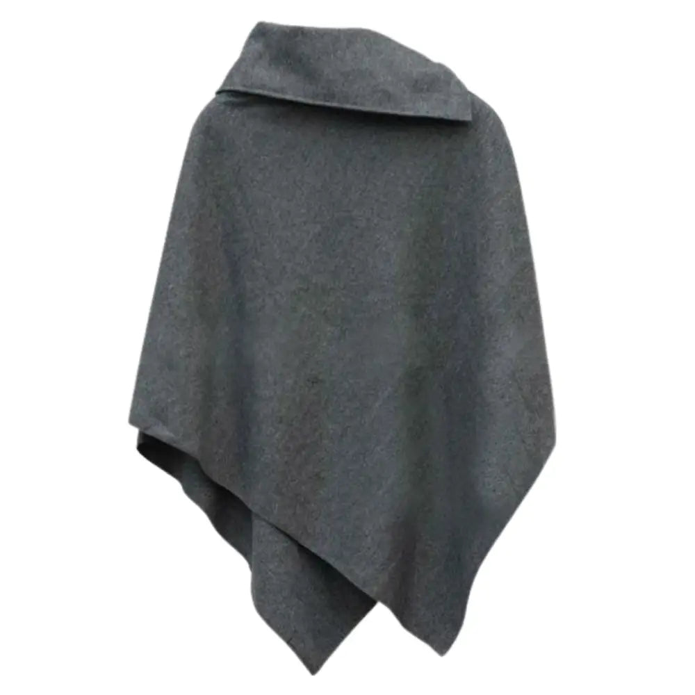 Grand poncho chale polaire femme