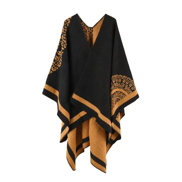 Manteau cape poncho cachemire femme