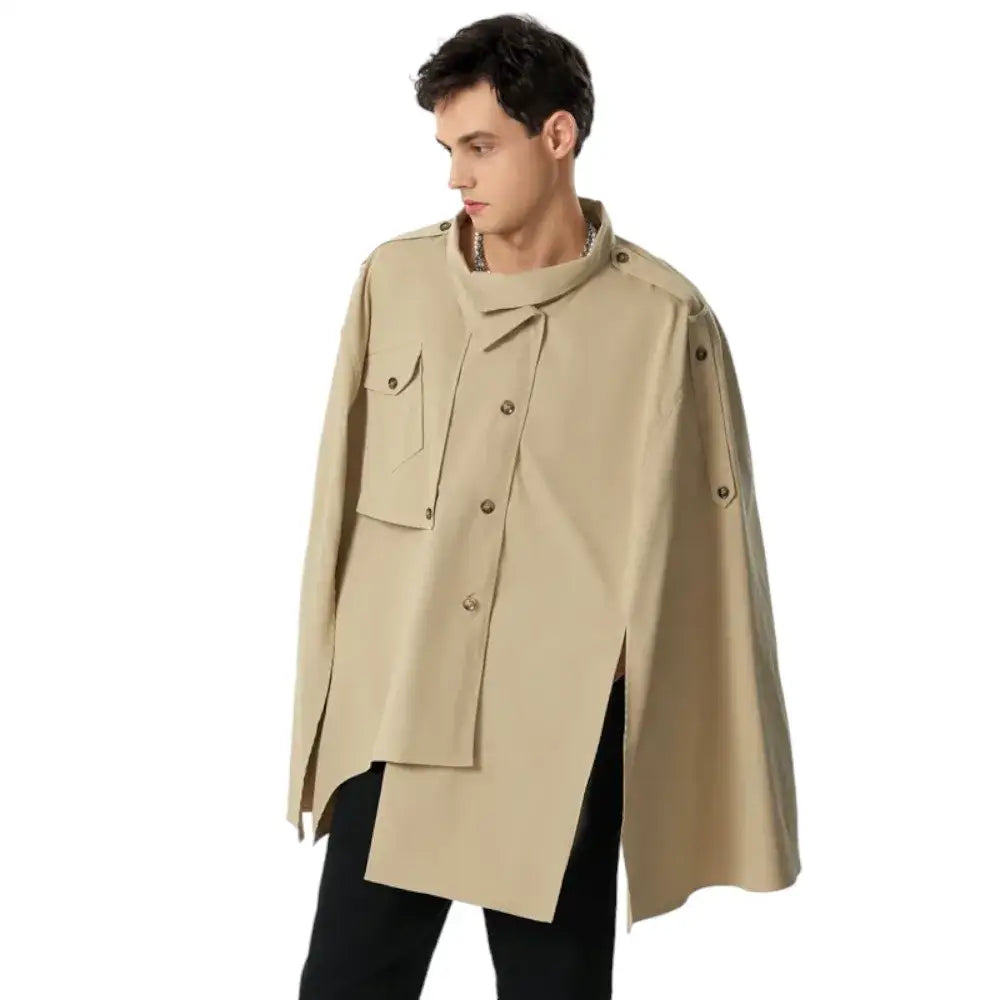 Manteau poncho homme