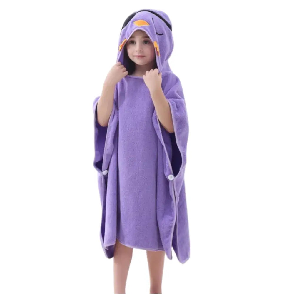 Peignoir poncho piscine enfant