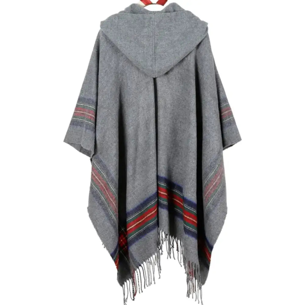 Poncho à capuche