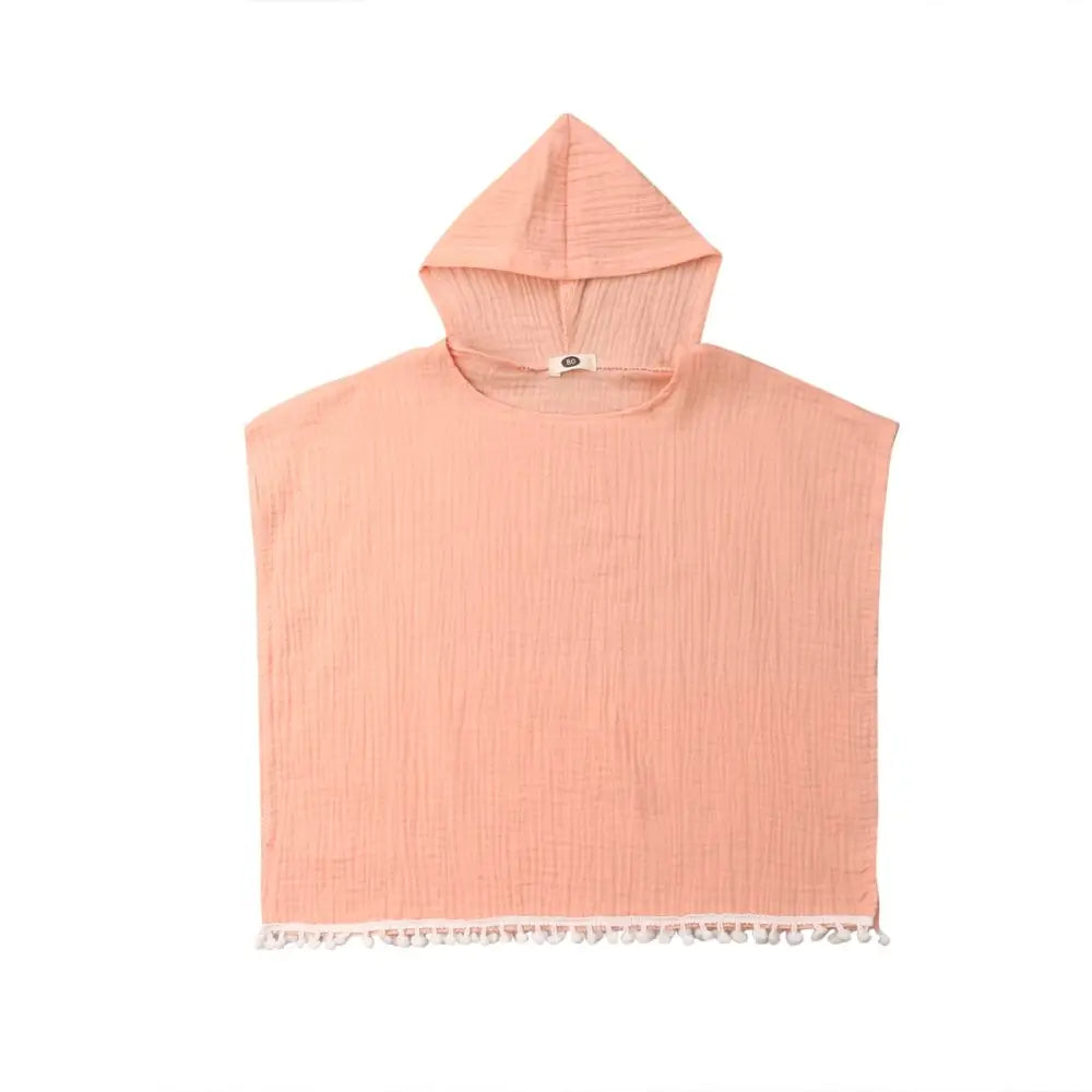 Poncho a capuche enfant