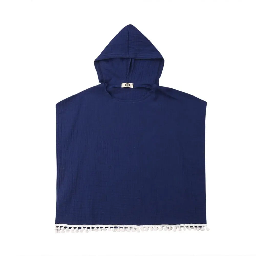 Poncho a capuche enfant
