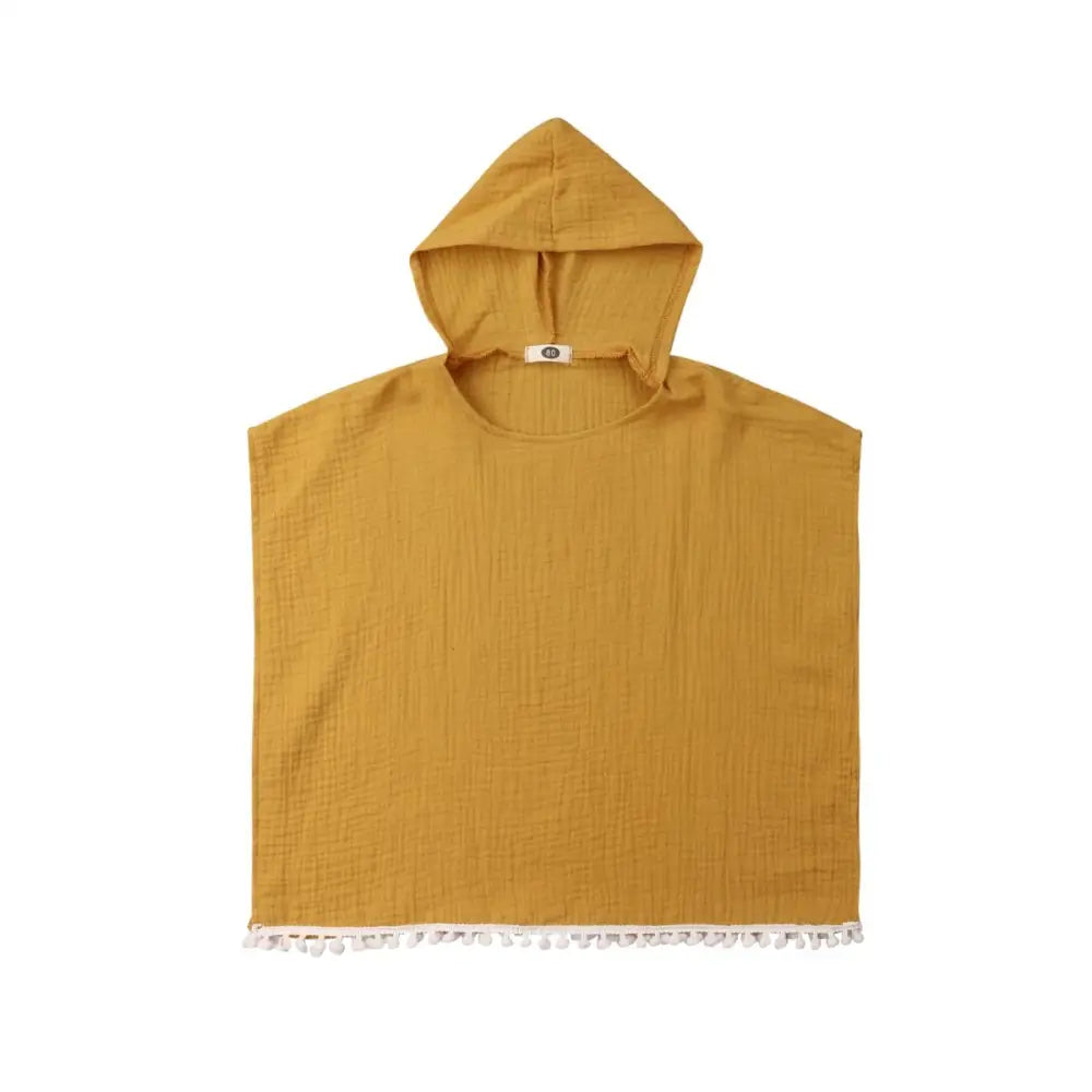 Poncho a capuche enfant