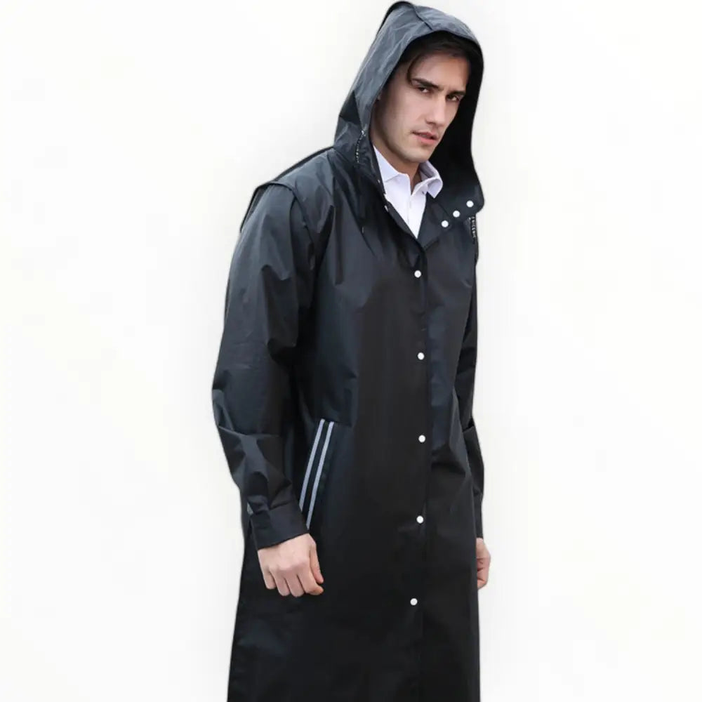 Poncho à capuche pour homme