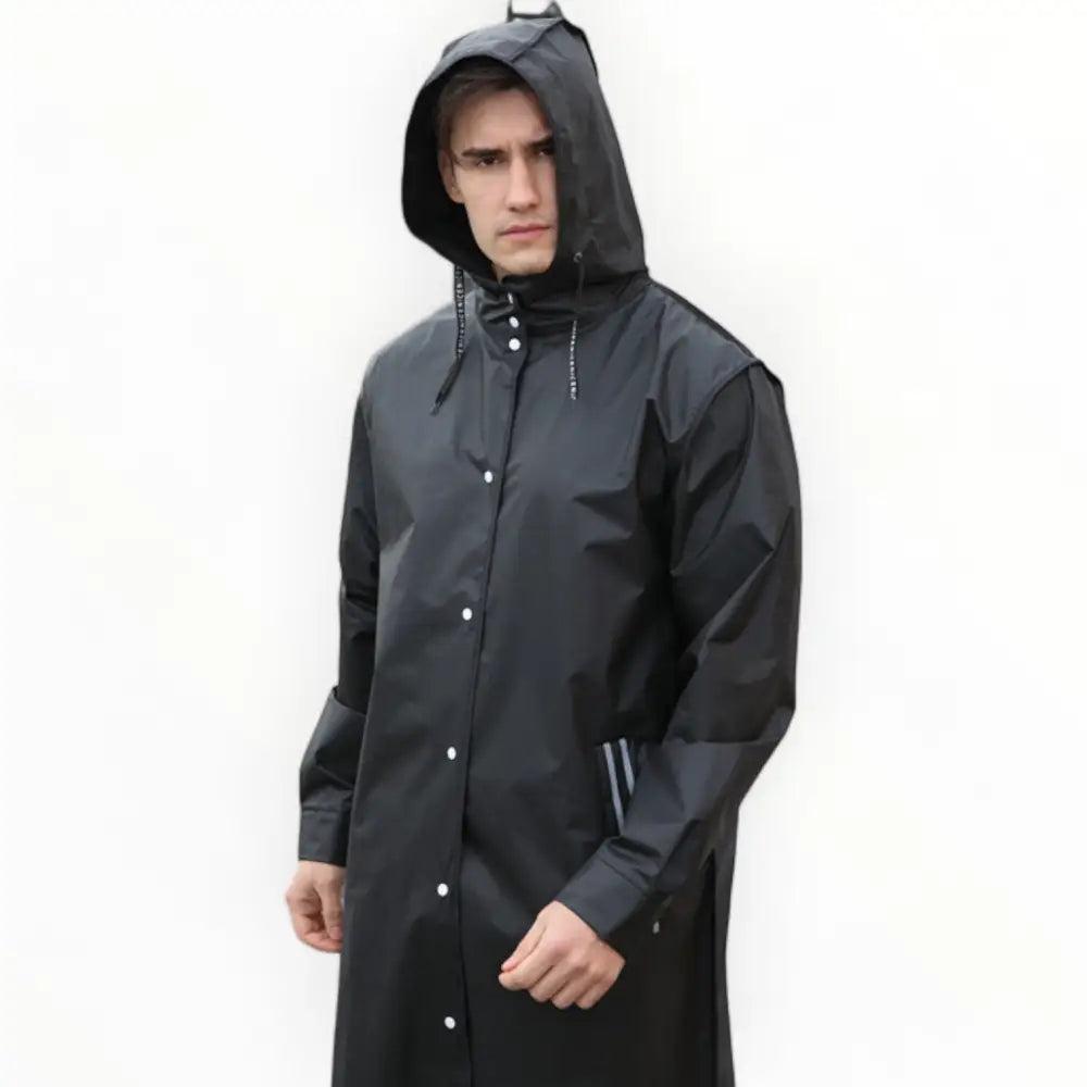 Poncho à capuche pour homme