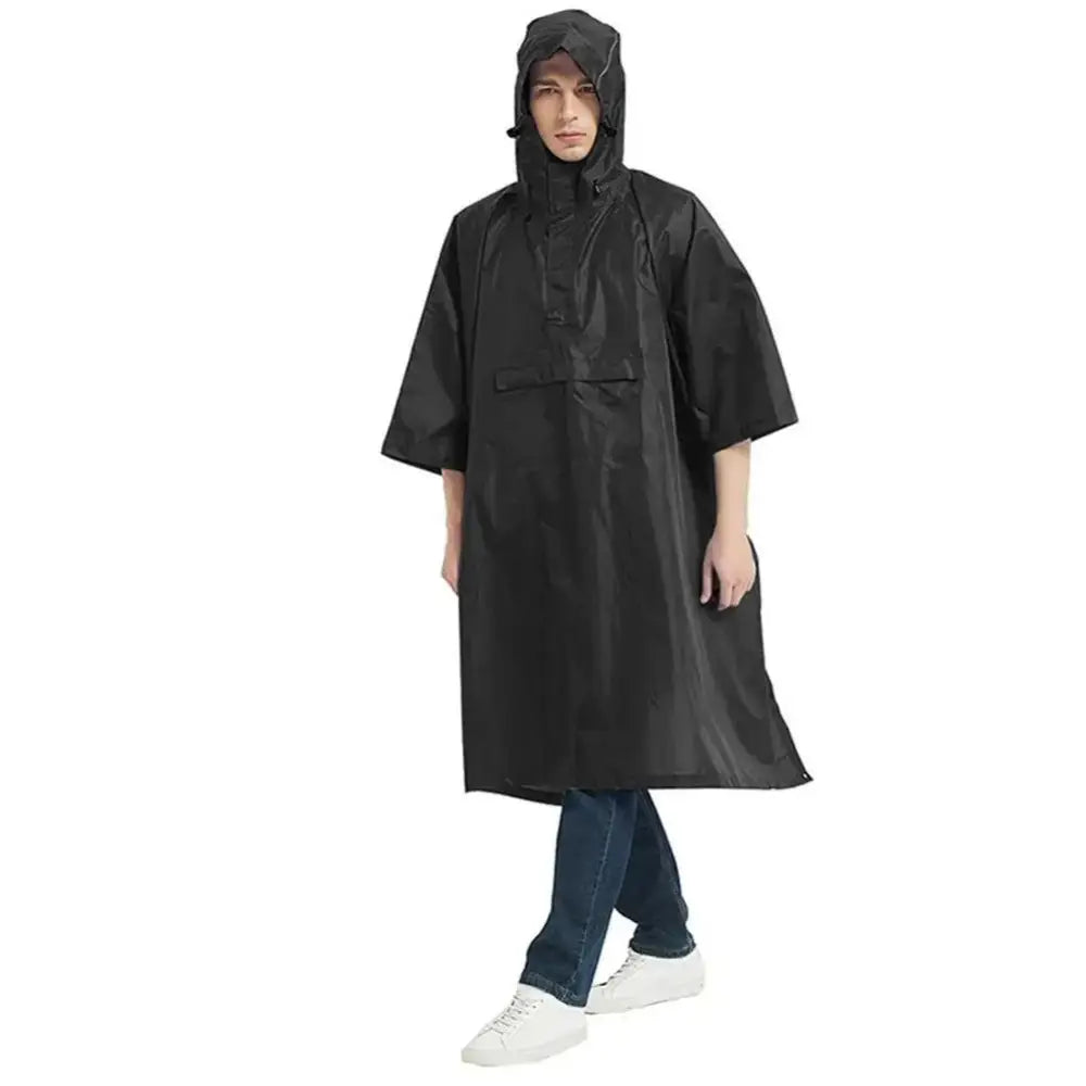 Poncho avec manches de pluie homme