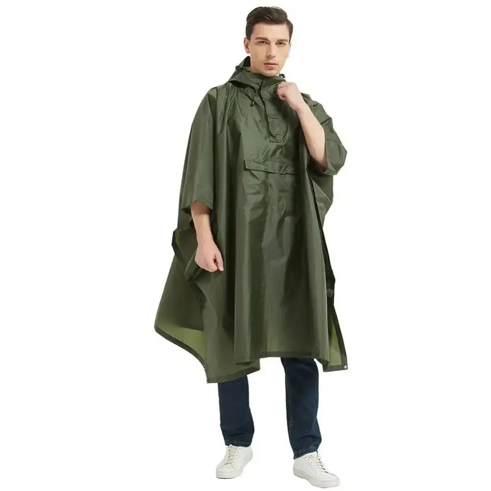 Poncho avec manches de pluie homme