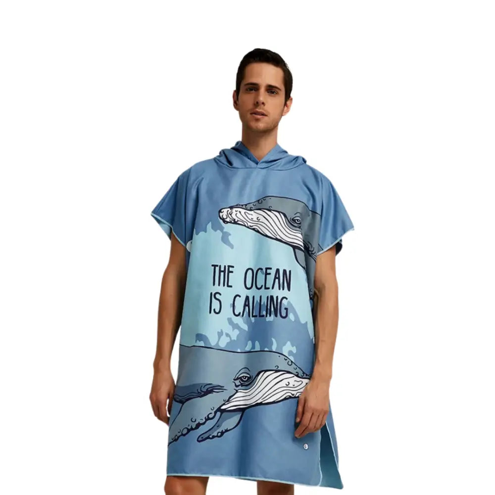 Poncho bain adulte