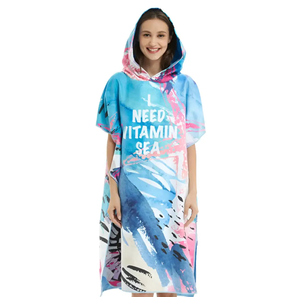 Poncho bain adulte