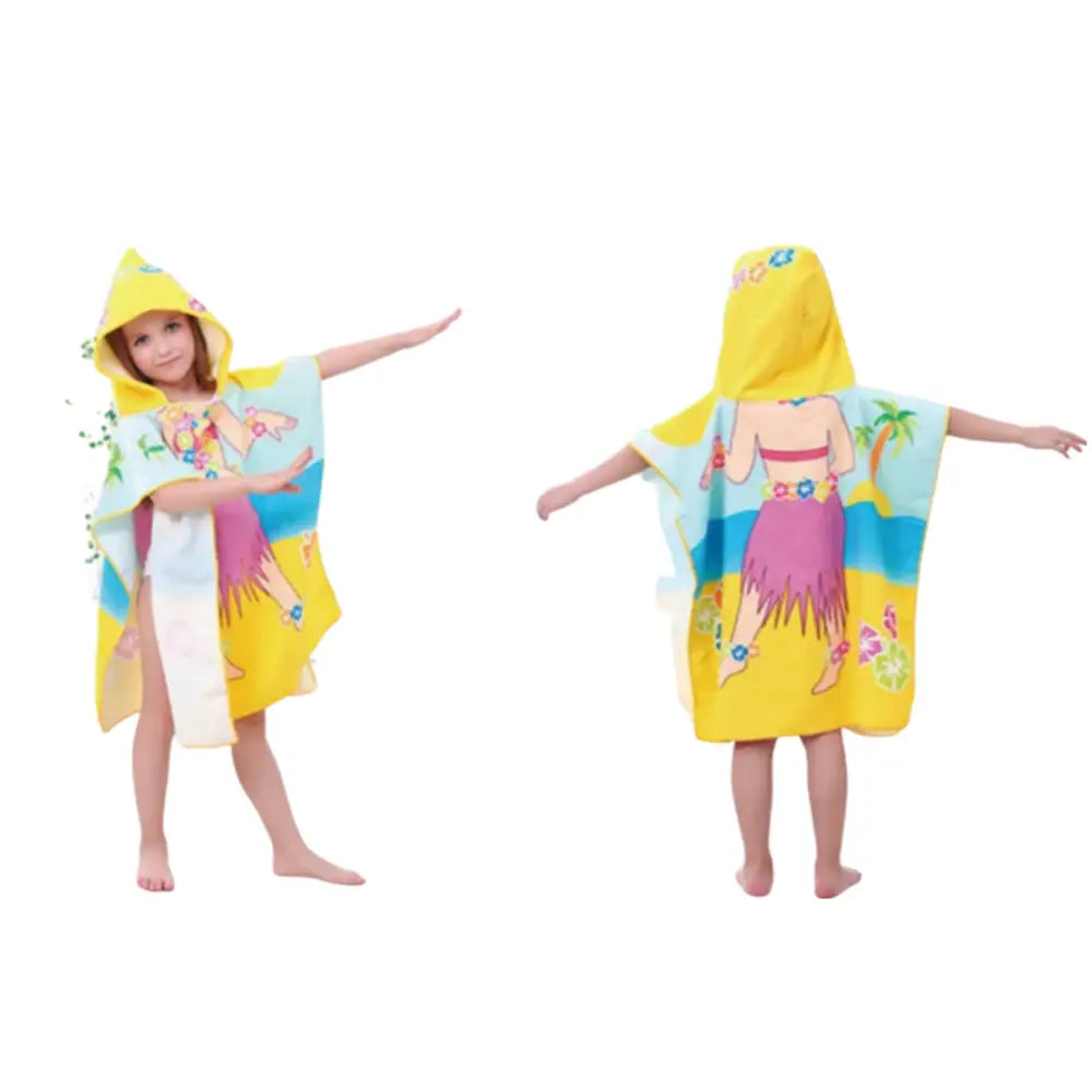 Poncho bain enfants