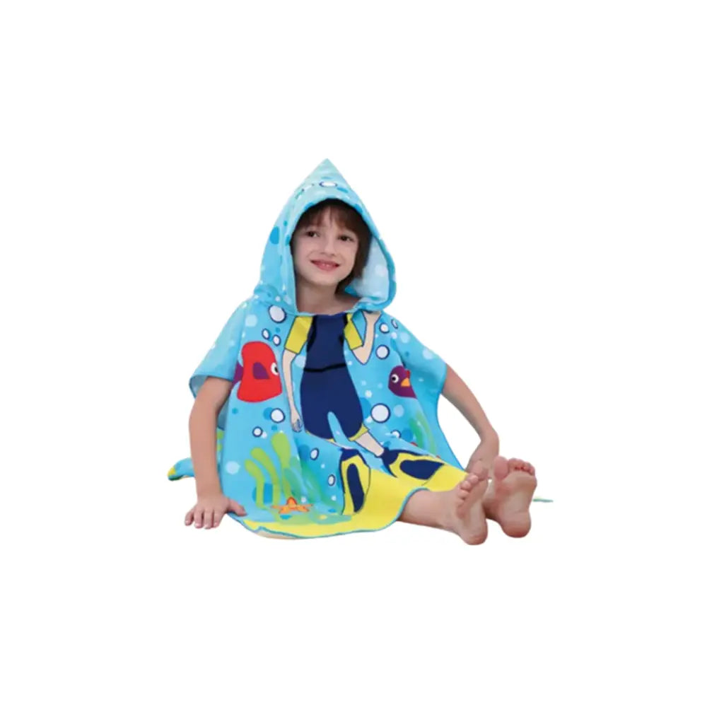 Poncho bain enfants