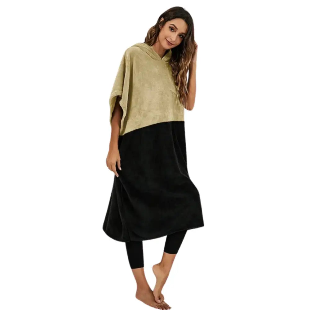 Poncho bain femme