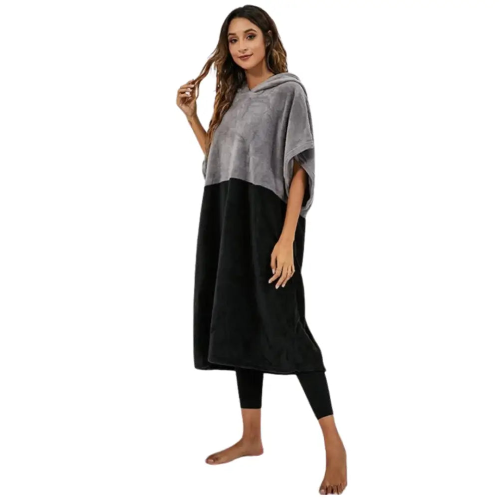 Poncho bain femme