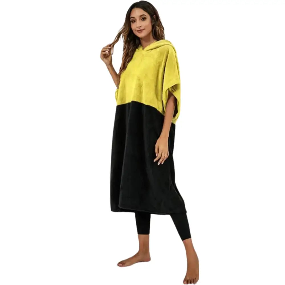 Poncho bain femme
