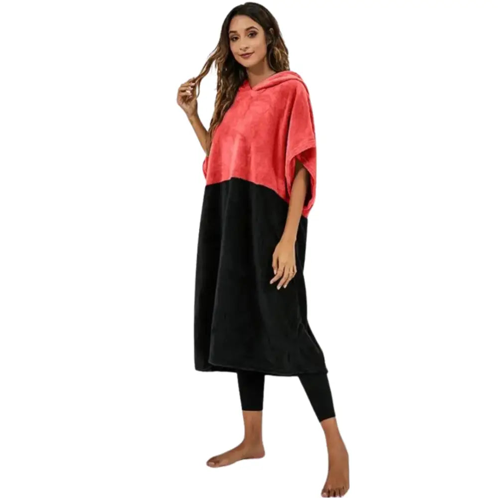 Poncho bain femme