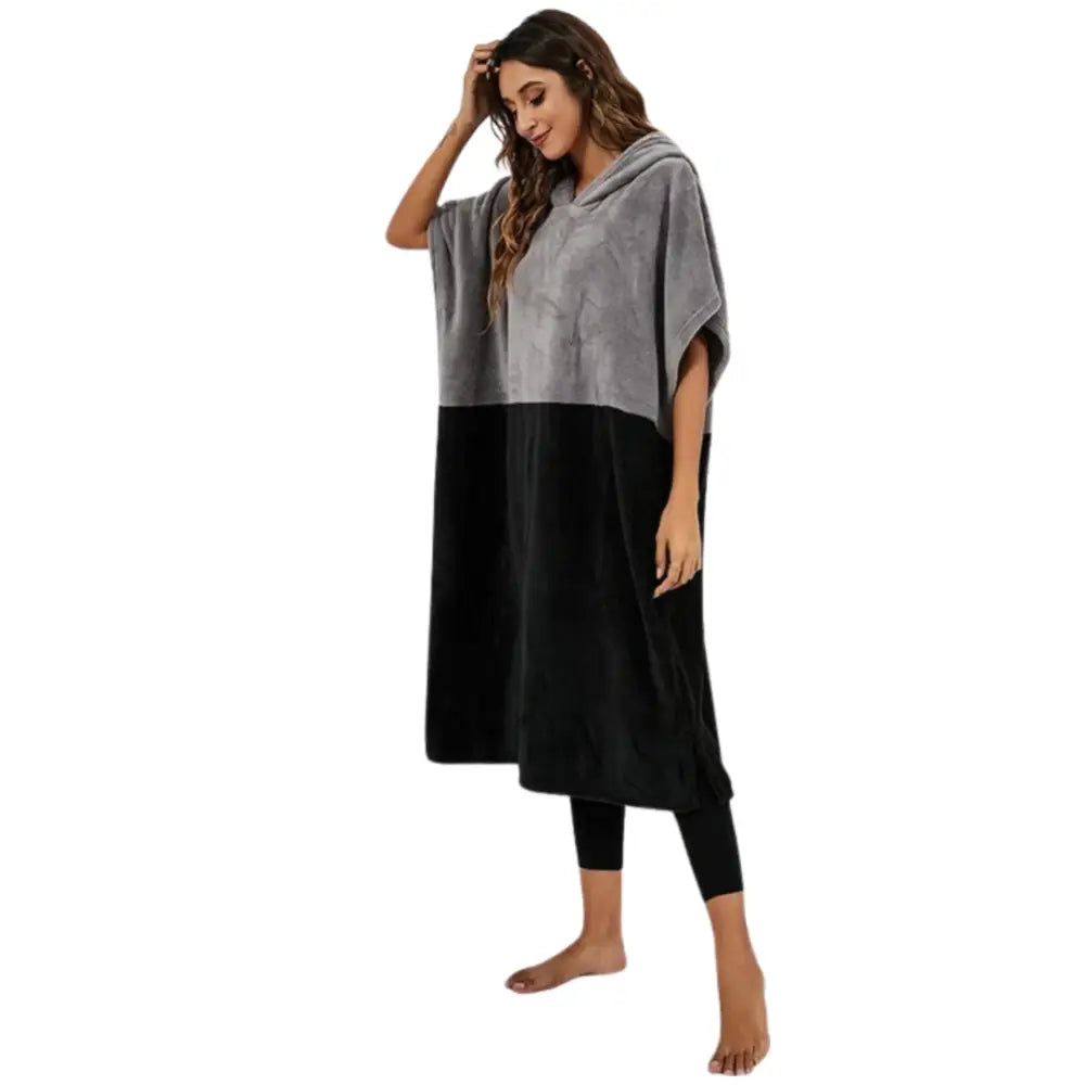 Poncho bain femme