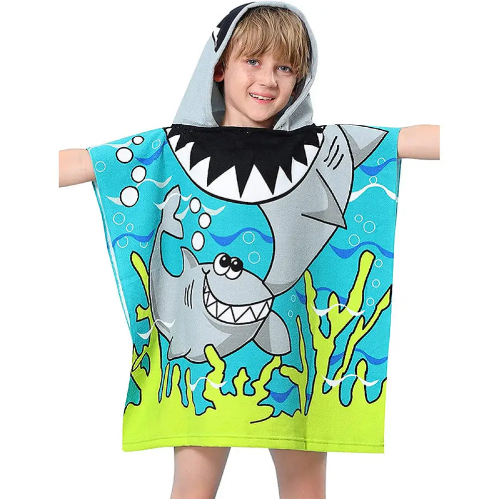Poncho Bain Garçon