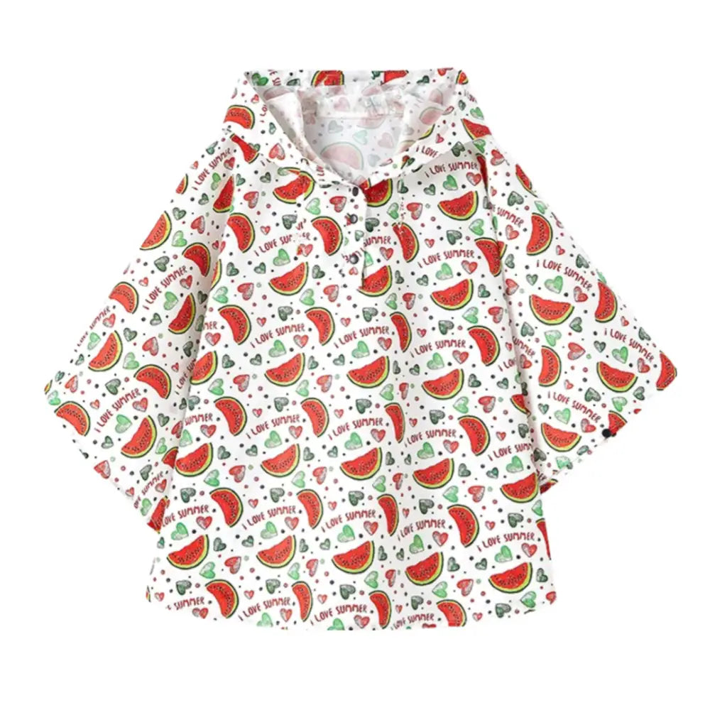 Poncho blanc pour enfant