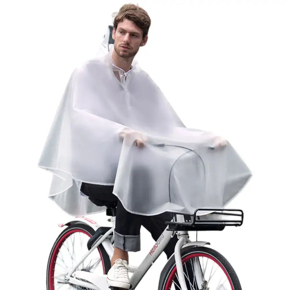 Poncho capuche de pluie velo