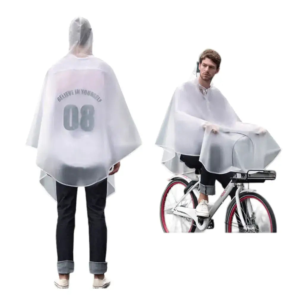 Poncho capuche de pluie velo