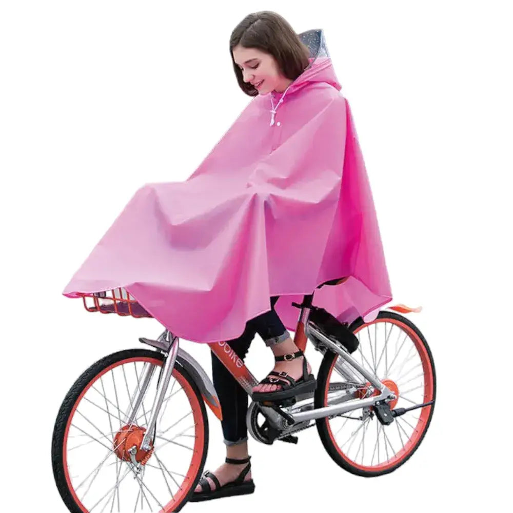 Poncho capuche de pluie velo