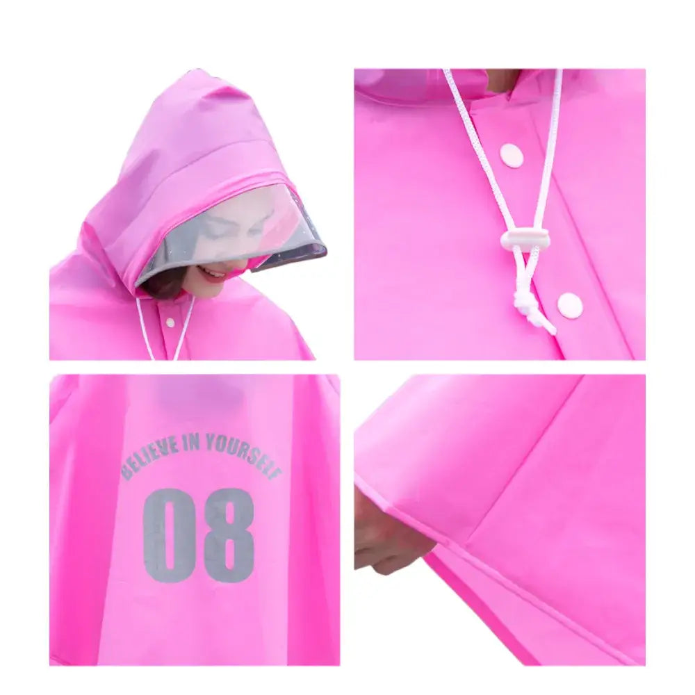 Poncho capuche de pluie velo