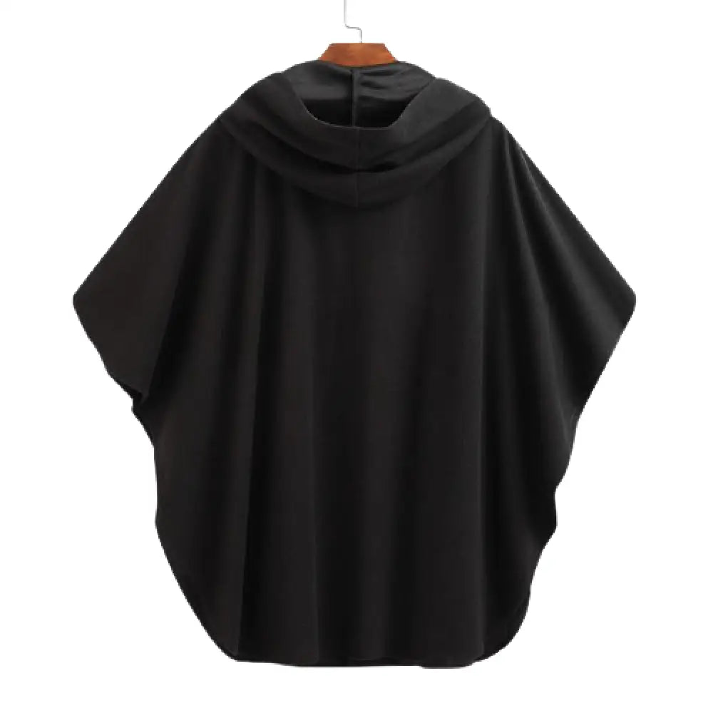 Poncho capuche homme