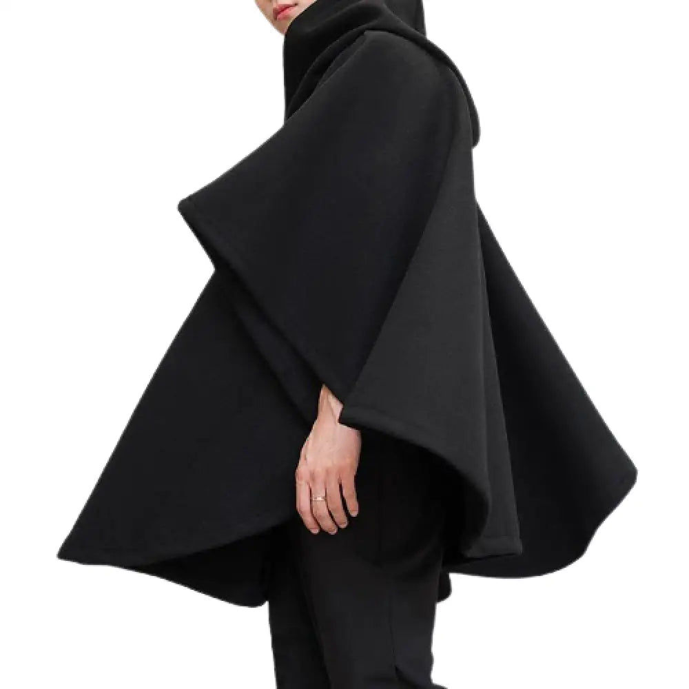 Poncho capuche homme
