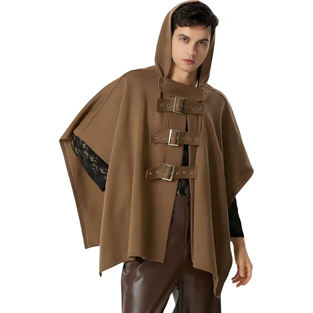 Poncho capuche hommes