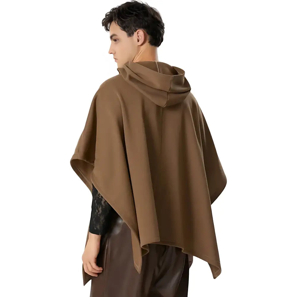 Poncho capuche hommes