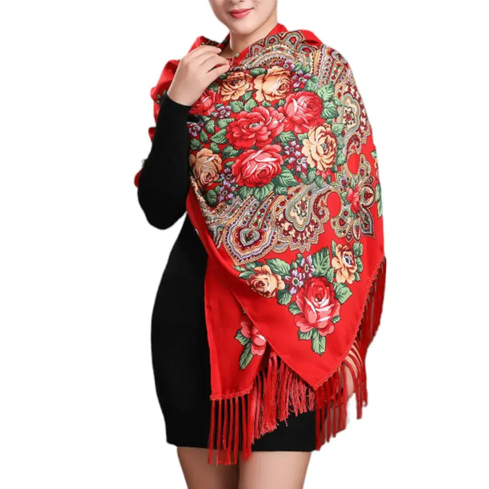Poncho chale polaire femme