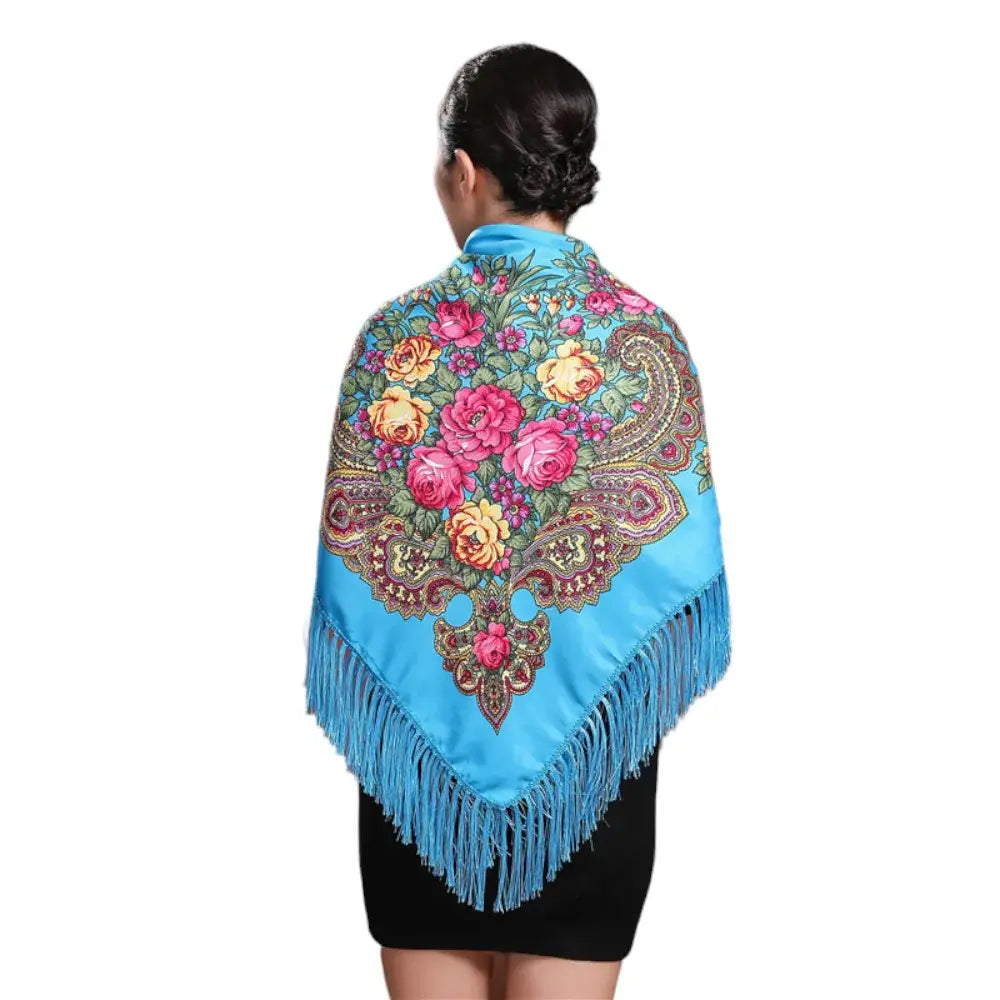 Poncho chale polaire femme