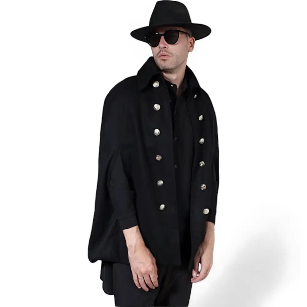 Poncho court homme