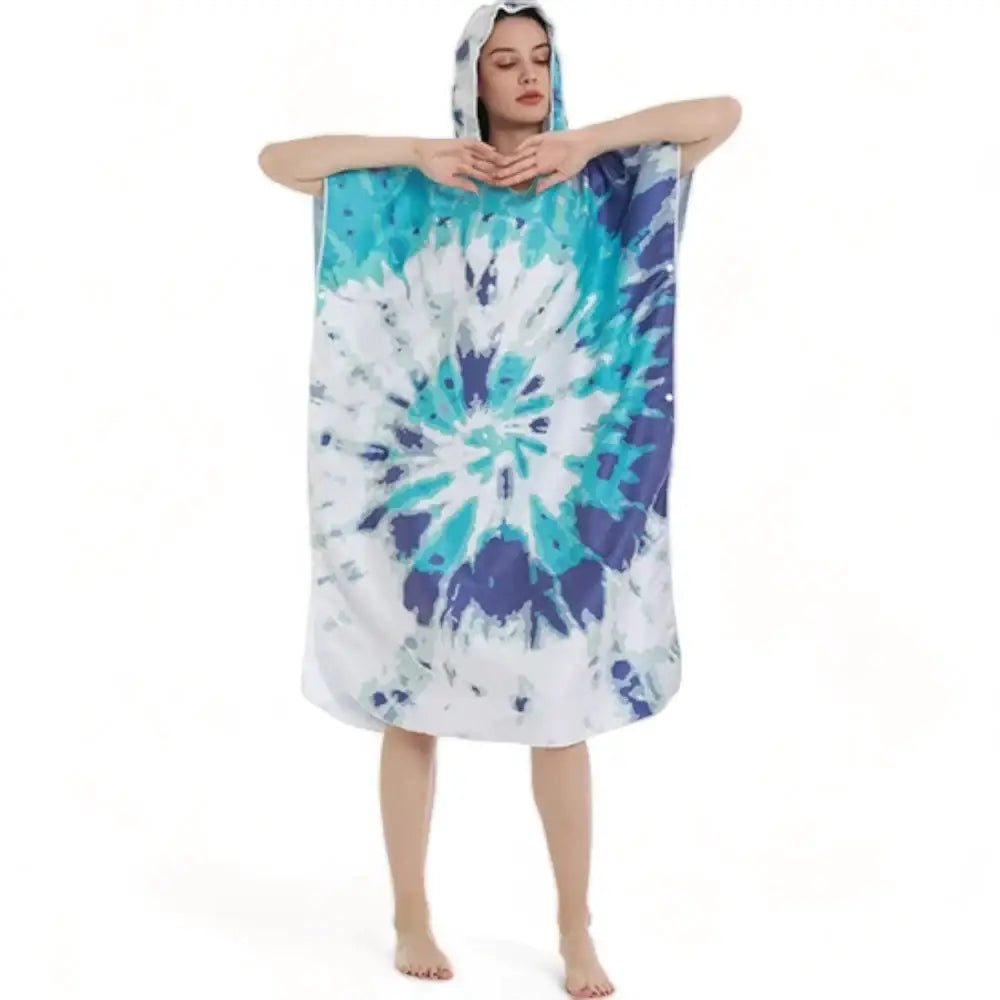 Poncho de bain adulte avec capuche