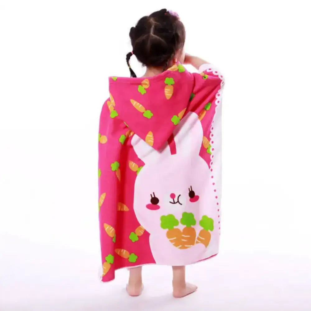 Poncho de bain enfant en coton