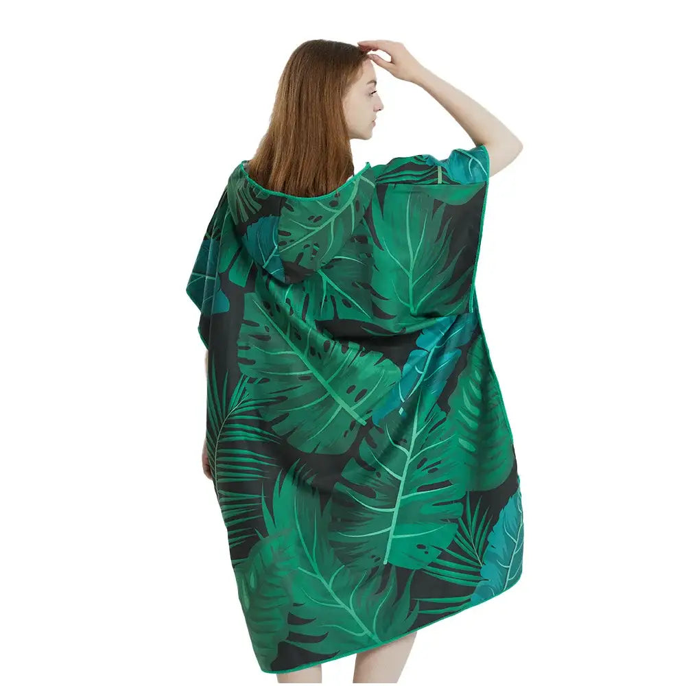 Poncho de bain femme