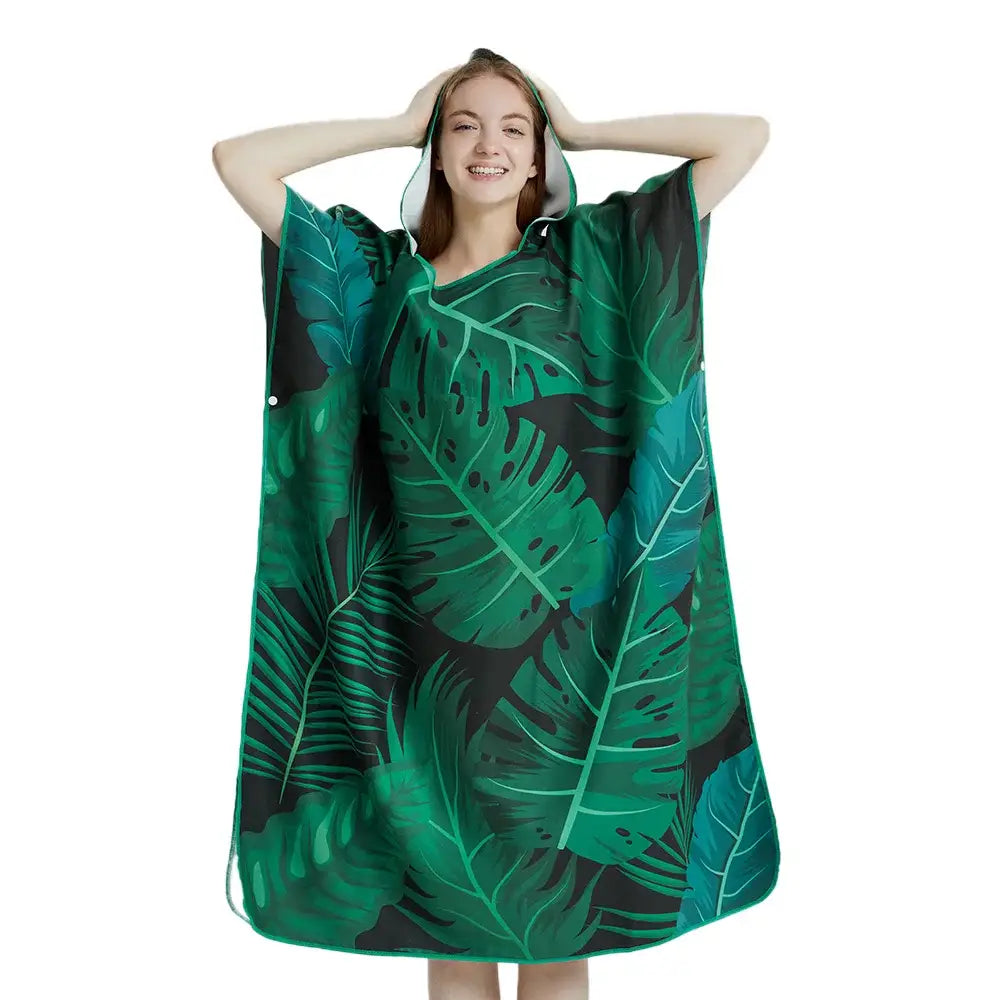 Poncho de bain femme