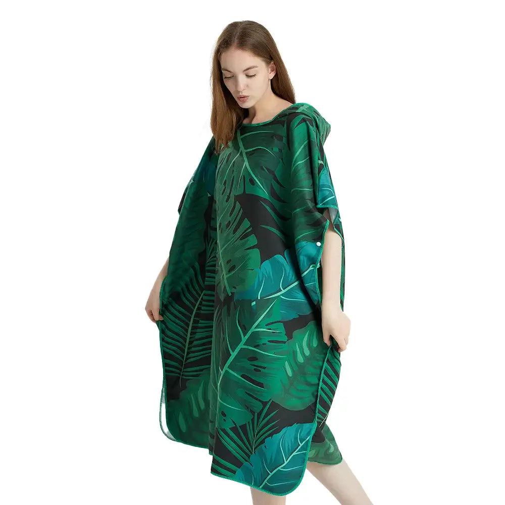Poncho de bain femme