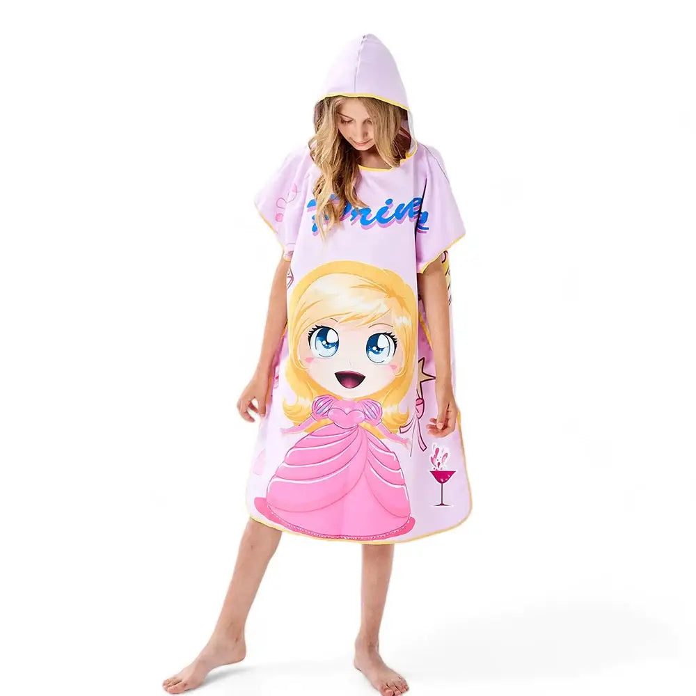 Poncho de bain fille