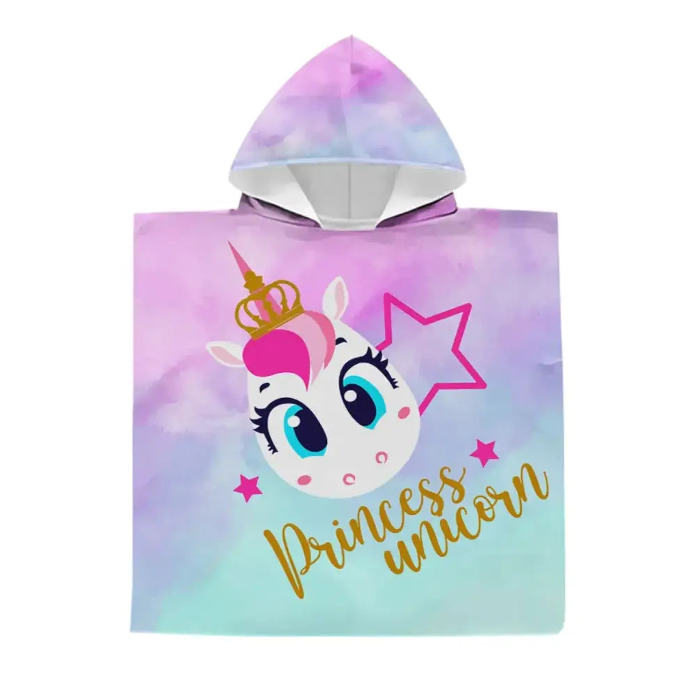 Poncho de bain pour fille