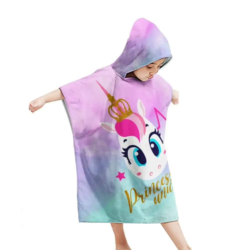 Poncho de bain pour fille